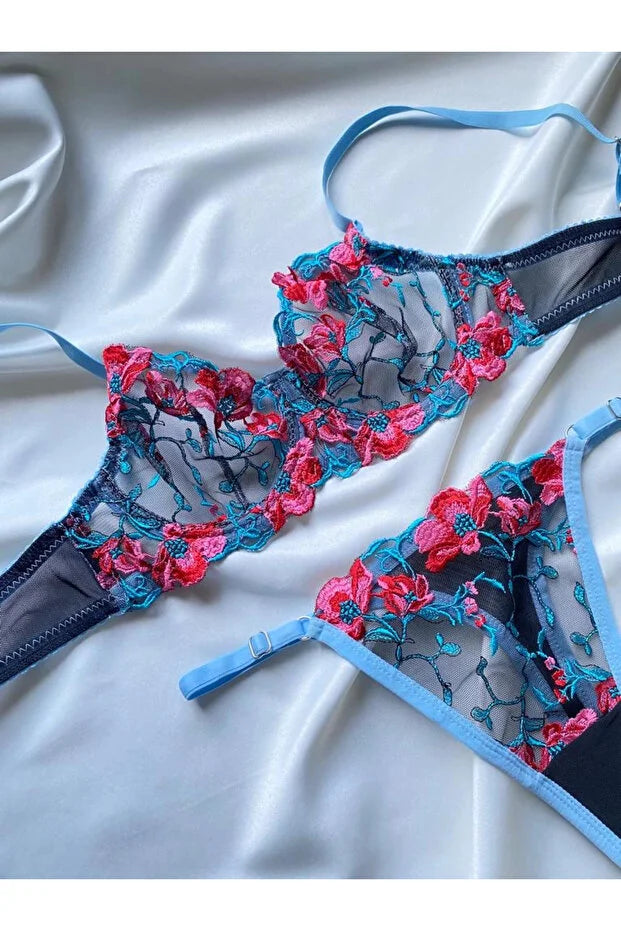 SAEVRA Rosé Sky Lace Set